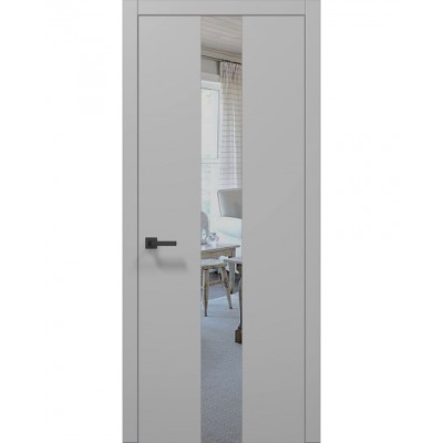 Двері Папа Карло PLATO PL-06 Сірий матовий, кромка АВСЧ
