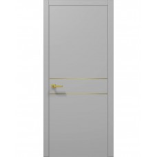 Двері Папа Карло PLATO PL-07 Сірий матовий, кромка АВСЧ