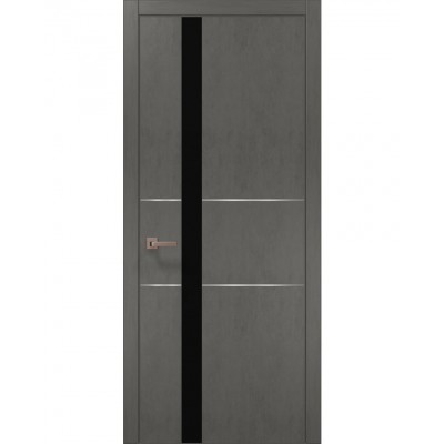 Двері Папа Карло PLATO PL-08 Бетон сірий, кромка АВСЧ