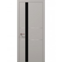 Двери Папа Карло PLATO PL-08 Светло серый супермат, кромка АВСЧ