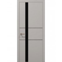 Двери Папа Карло PLATO PL-08 Светло серый супермат, кромка АВСЧ