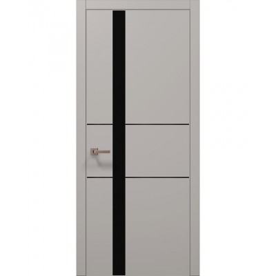 Двері Папа Карло PLATO PL-08 Світло сірий супермат, кромка АВСЧ
