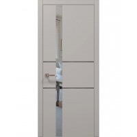 Двери Папа Карло PLATO PL-08 Светло серый супермат, кромка АВСЧ