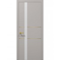 Двери Папа Карло PLATO PL-08 Светло серый супермат, кромка АВСЧ