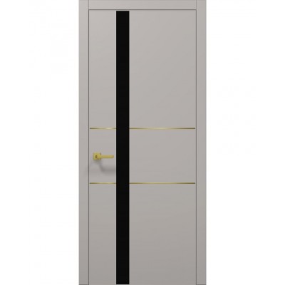 Двері Папа Карло PLATO PL-08 Світло сірий супермат, кромка АВСЧ