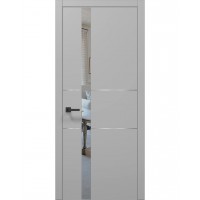 Двері Папа Карло PLATO PL-08 Сірий матовий, кромка АВСЧ