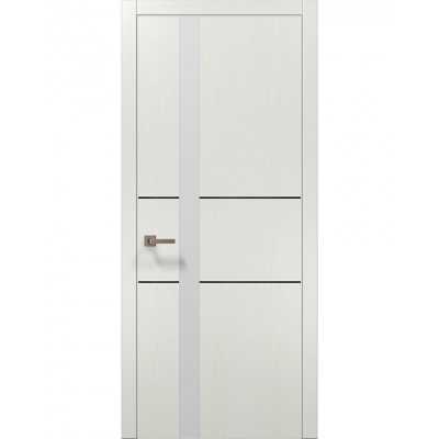 Двері Папа Карло PLATO PL-08 Ясен білий, кромка АВСЧ