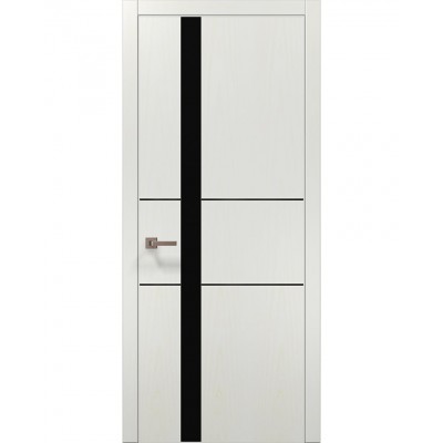 Двері Папа Карло PLATO PL-08 Ясен білий, кромка АВСЧ