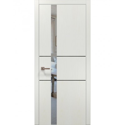 Двері Папа Карло PLATO PL-08 Ясен білий, кромка АВСЧ