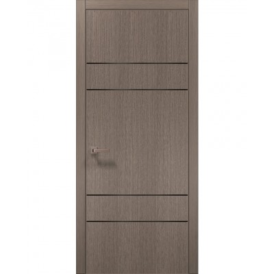 Двері Папа Карло PLATO PL-09 Дуб сірий, кромка АВСЧ