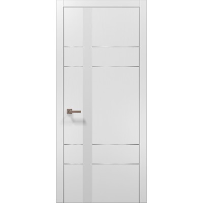 Двері Папа Карло PLATO PL-10 Білий матовий, кромка АВСЧ