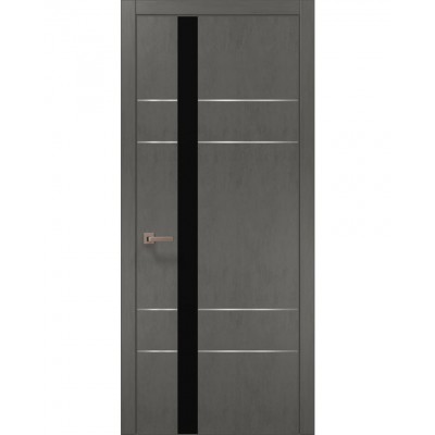 Двері Папа Карло PLATO PL-10 Бетон сірий, кромка АВСЧ