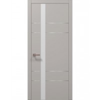 Двері Папа Карло PLATO PL-10 Світло сірий супермат, кромка АВСЧ