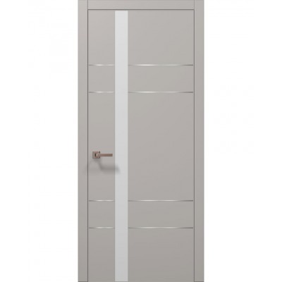 Двері Папа Карло PLATO PL-10 Світло сірий супермат, кромка АВСЧ