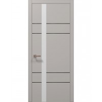 Двері Папа Карло PLATO PL-10 Світло сірий супермат, кромка АВСЧ