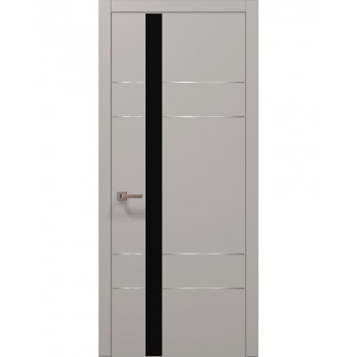 Двері Папа Карло PLATO PL-10 Світло сірий супермат, кромка АВСЧ