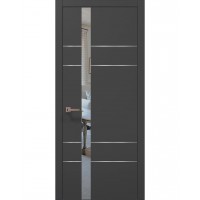 Двери Папа Карло PLATO PL-10 Темно серый супермат, кромка АВСЧ