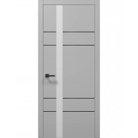 Двері Папа Карло PLATO PL-10 Сірий матовий, кромка АВСЧ