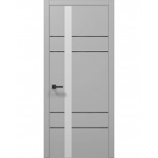 Двері Папа Карло PLATO PL-10 Сірий матовий, кромка АВСЧ