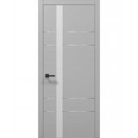 Двері Папа Карло PLATO PL-10 Сірий матовий, кромка АВСЧ