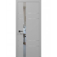 Двері Папа Карло PLATO PL-10 Сірий матовий, кромка АВСЧ