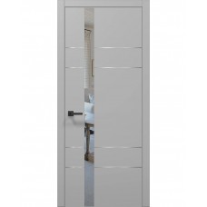 Двері Папа Карло PLATO PL-10 Сірий матовий, кромка АВСЧ