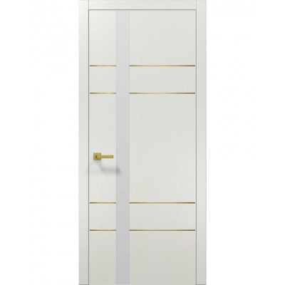 Двері Папа Карло PLATO PL-10 Ясен білий, кромка АВСЧ