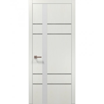 Двері Папа Карло PLATO PL-10 Ясен білий, кромка АВСЧ