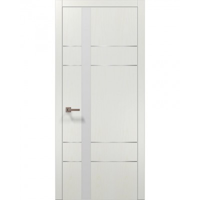Двері Папа Карло PLATO PL-10 Ясен білий, кромка АВСЧ