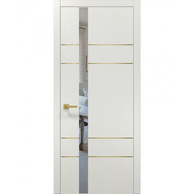 Двері Папа Карло PLATO PL-10 Ясен білий, кромка АВСЧ