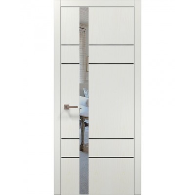 Двері Папа Карло PLATO PL-10 Ясен білий, кромка АВСЧ