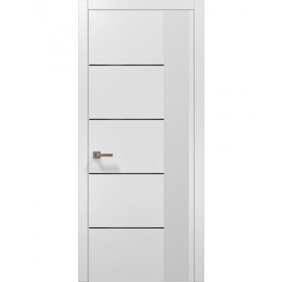 Двери Папа Карло PLATO PL-11 Белый матовый, кромка АВСЧ
