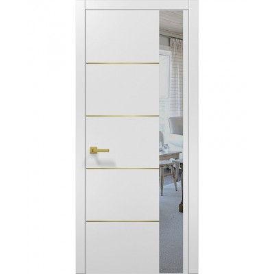 Двери Папа Карло PLATO PL-11 Белый матовый, кромка АВСЧ