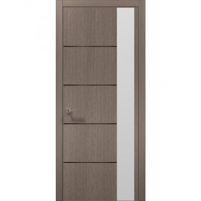 Двері Папа Карло PLATO PL-11 Дуб сірий, кромка АВСЧ