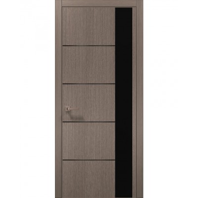 Двері Папа Карло PLATO PL-11 Дуб сірий, кромка АВСЧ
