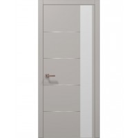 Двері Папа Карло PLATO PL-11 Світло сірий супермат, кромка АВСЧ