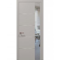Двері Папа Карло PLATO PL-11 Світло сірий супермат, кромка АВСЧ