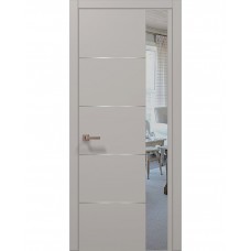 Двері Папа Карло PLATO PL-11 Світло сірий супермат, кромка АВСЧ