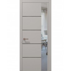 Двері Папа Карло PLATO PL-11 Світло сірий супермат, кромка АВСЧ