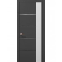 Двері Папа Карло PLATO PL-11 Темно сірий супермат, кромка АВСЧ