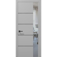 Двері Папа Карло PLATO PL-11 Сірий матовий, кромка АВСЧ