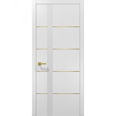 Двери Папа Карло PLATO PL-12 Белый матовый, кромка АВСЧ