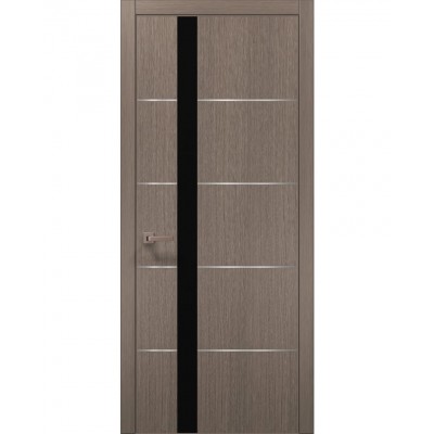 Двері Папа Карло PLATO PL-12 Дуб сірий, кромка АВСЧ