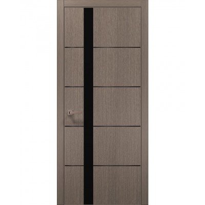 Двері Папа Карло PLATO PL-12 Дуб сірий, кромка АВСЧ