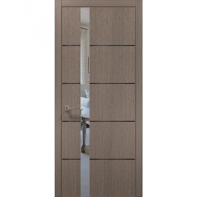 Двері Папа Карло PLATO PL-12 Дуб сірий, кромка АВСЧ