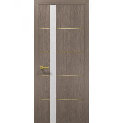 Двері Папа Карло PLATO PL-12 Дуб сірий, кромка АВСЧ