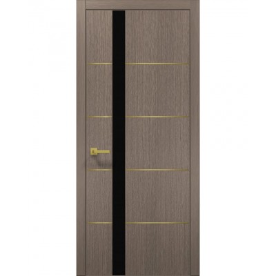 Двері Папа Карло PLATO PL-12 Дуб сірий, кромка АВСЧ