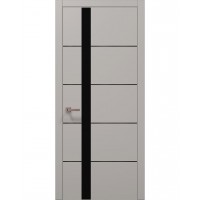 Двери Папа Карло PLATO PL-12 Светло серый супермат, кромка АВСЧ