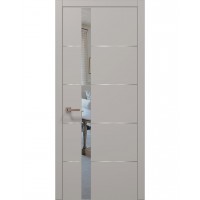 Двери Папа Карло PLATO PL-12 Светло серый супермат, кромка АВСЧ