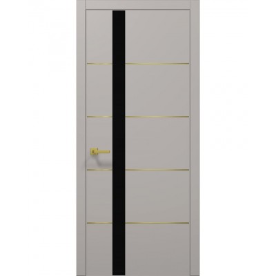 Двері Папа Карло PLATO PL-12 Світло сірий супермат, кромка АВСЧ